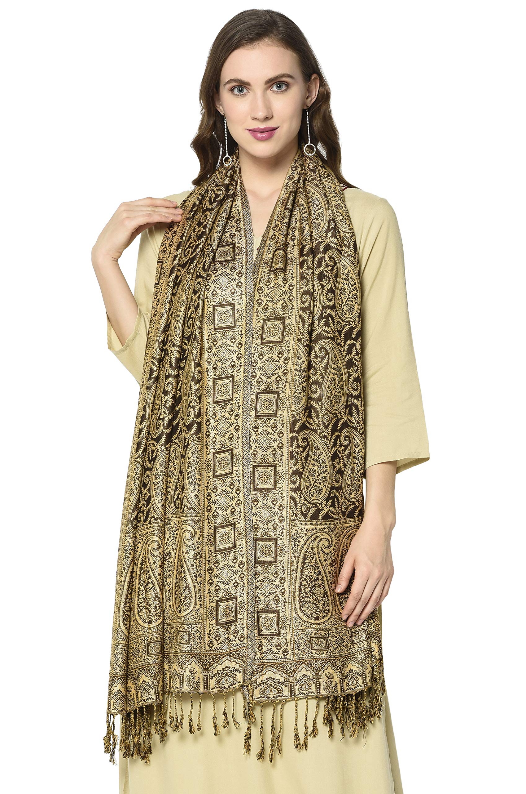 weavers villa 100% Soft Viscose Women's Scarf, Stoles-picture-30