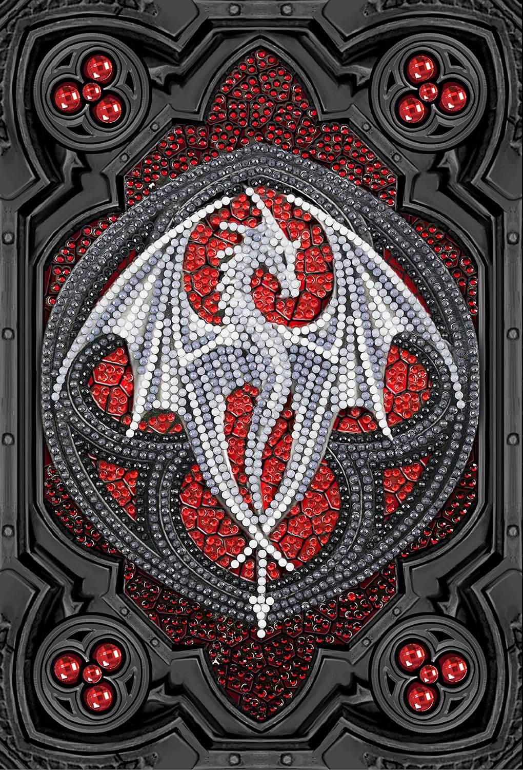Crystal Art Diamond Painting Notebook - Valour Alter Drake - Create a Sparkling Notebook Cover Using Crystals - for Ages 8 and up
