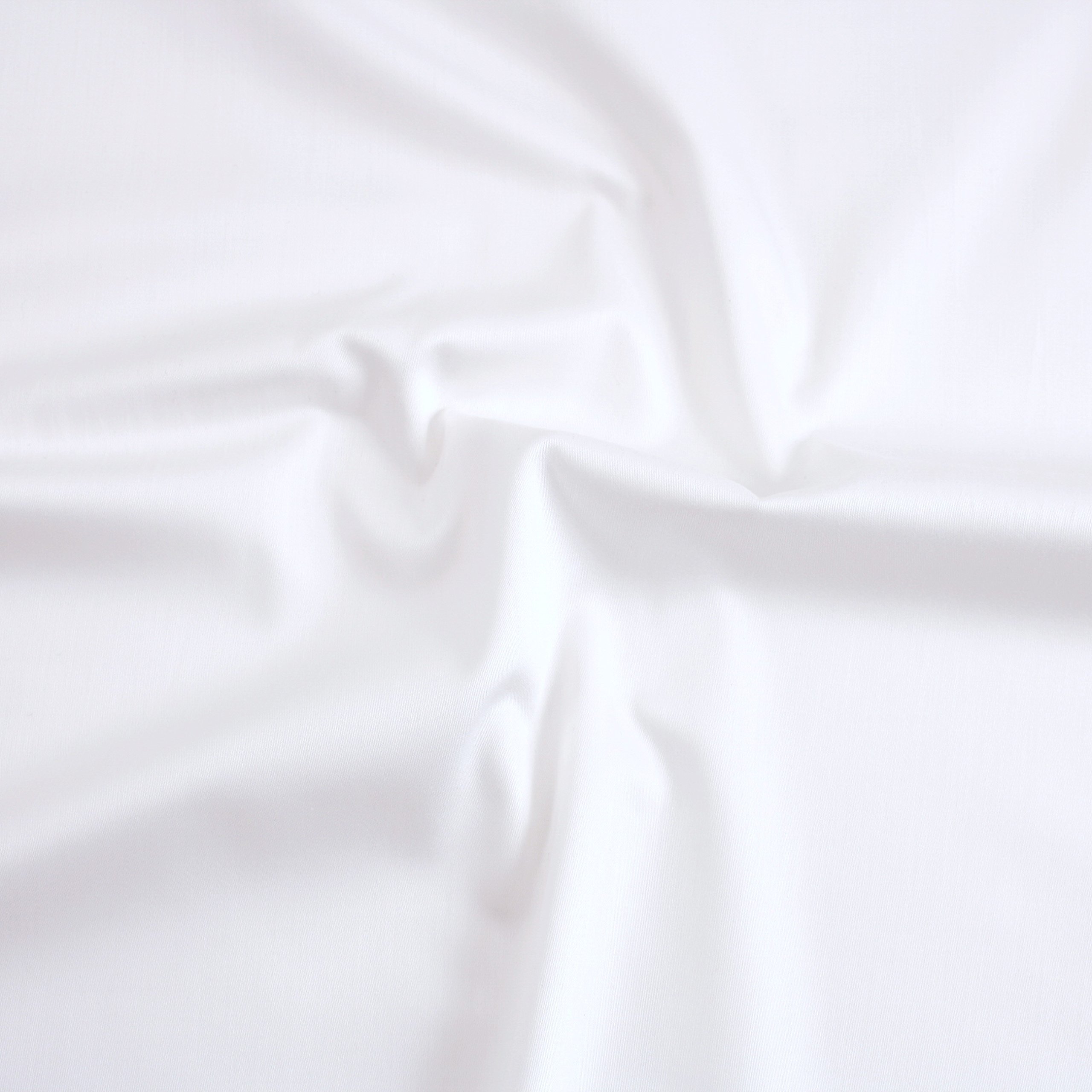 Stoff Meterware 5 Meter – Linon Stoff 100% Baumwolle – Uni, schadstoffgeprüft, weich & pflegeleicht – Nähen, Kleidung, Bettwäsche, Deko – 150 cm breit (Weiß)