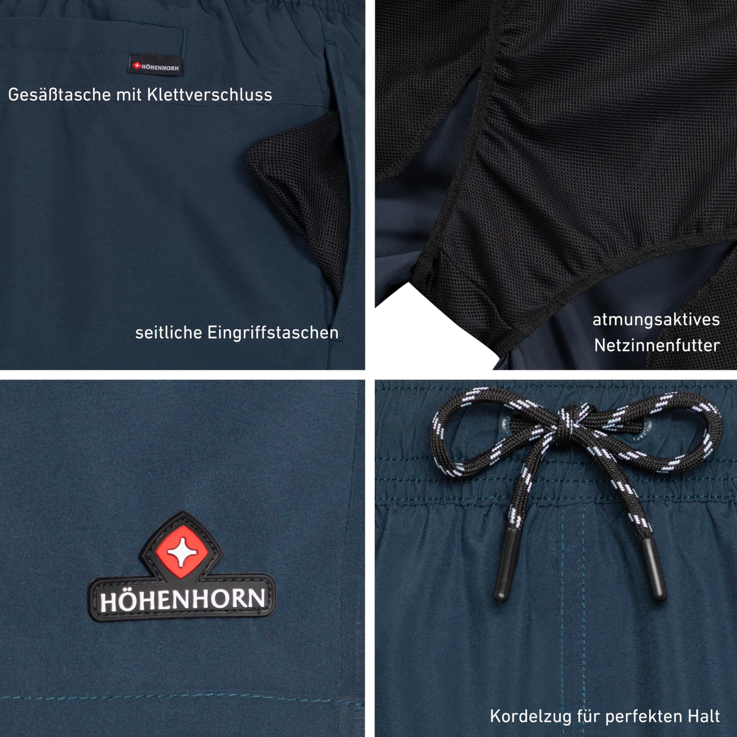Höhenhorn Wellenmaster Herren Badehose Schnelltrocknend Badeshort Schwimmhose