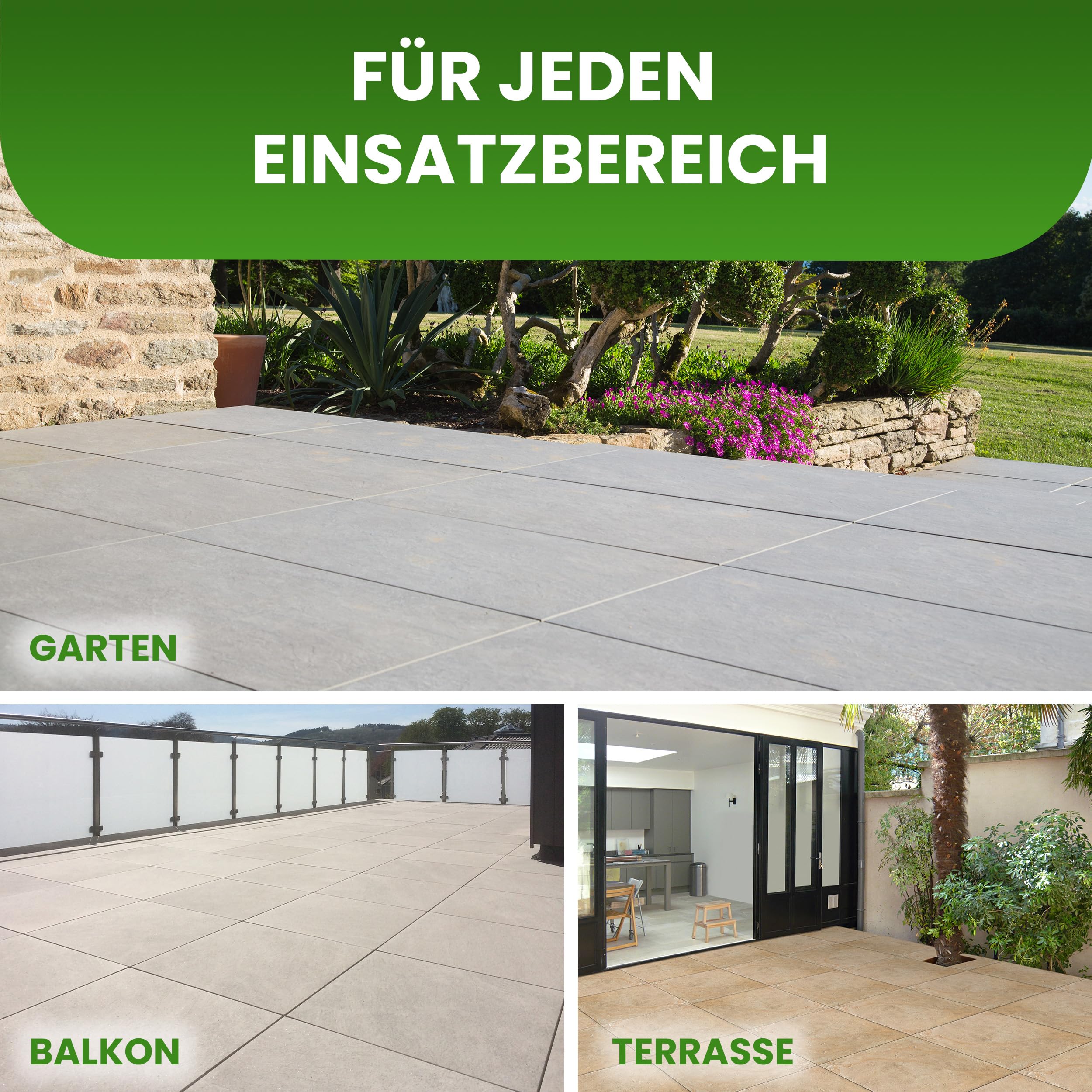 Gartenwelt Riegelsberger justierbarer Plattenlager PRO inkl. Trittschutz-Pad 2 mm Stelzlager für Terrassen-Platten Keramik Stein Beton Fliesen höhenverstellbar 40-64 mm | 66 Stück (1 Karton)