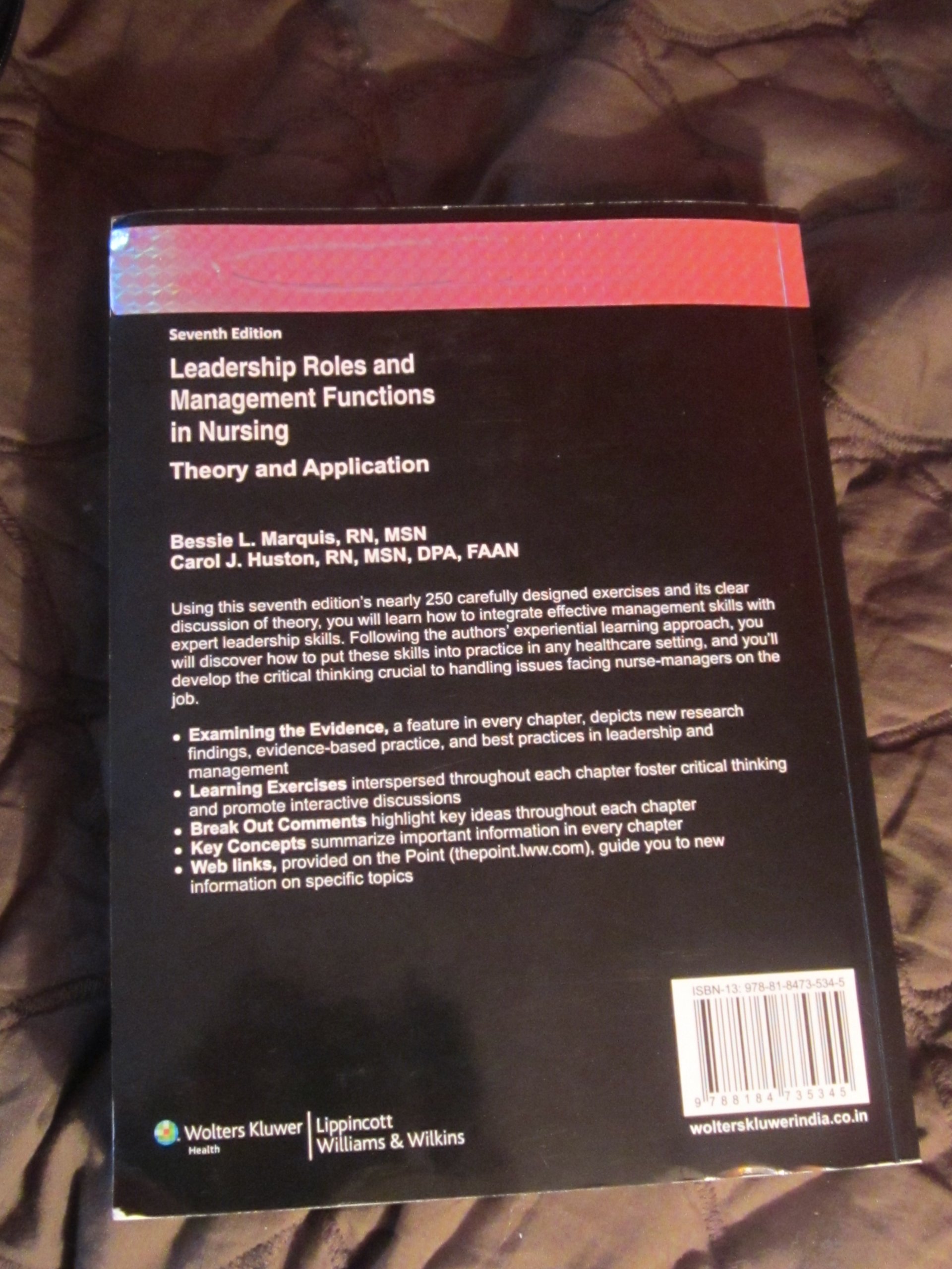 Leadership Roles and Management Functions in Nursing: Theory and Application (Old Edition) 1
