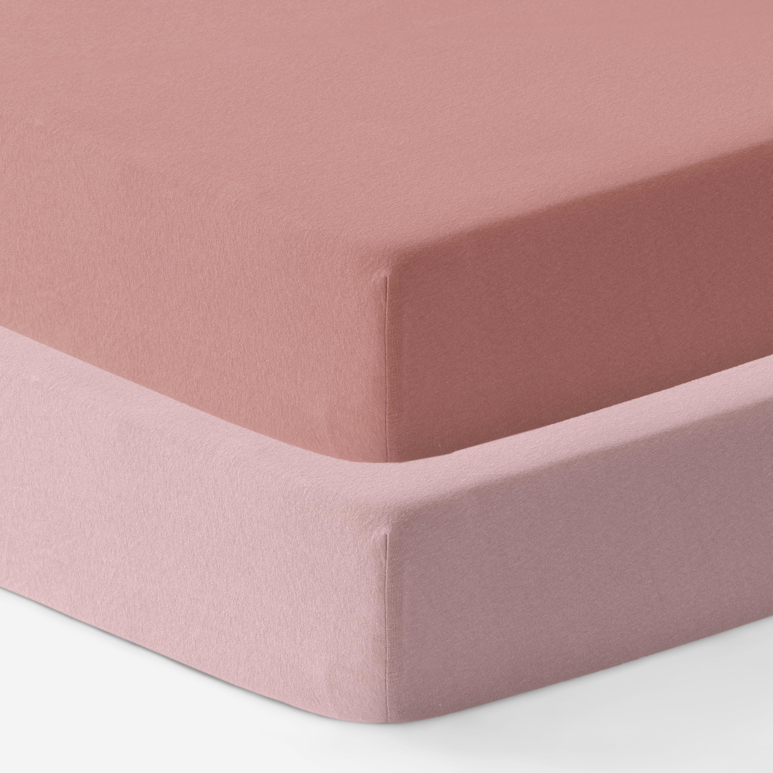 Dreamology Cot Bed Sheets,100% Cotton Jersey, Girls, Boys, Cotton fitted sheet,Cot Bed Sheet and Baby Crib sheets, cot bed fitted sheets 140x70cm,Cotbed Fitted Sheet | Rose, Dusty Pink
