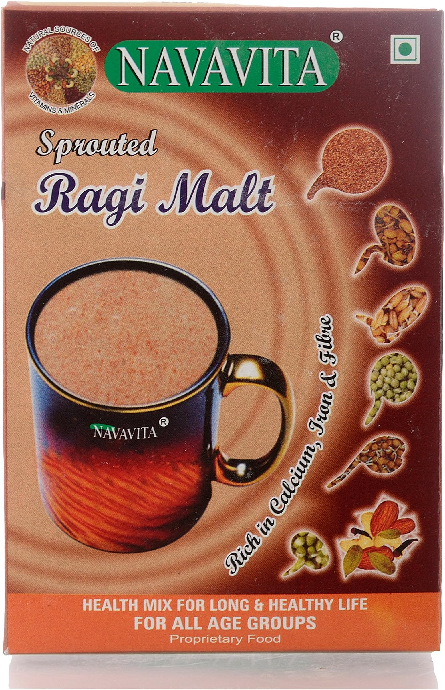 NAVAVITA Sprouted Ragi Malt (200 g)