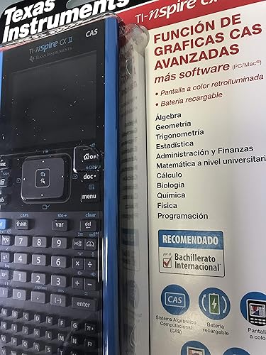 Texas Instrument Nspire CX II CAS Calculadora gráfica de software estudiantil