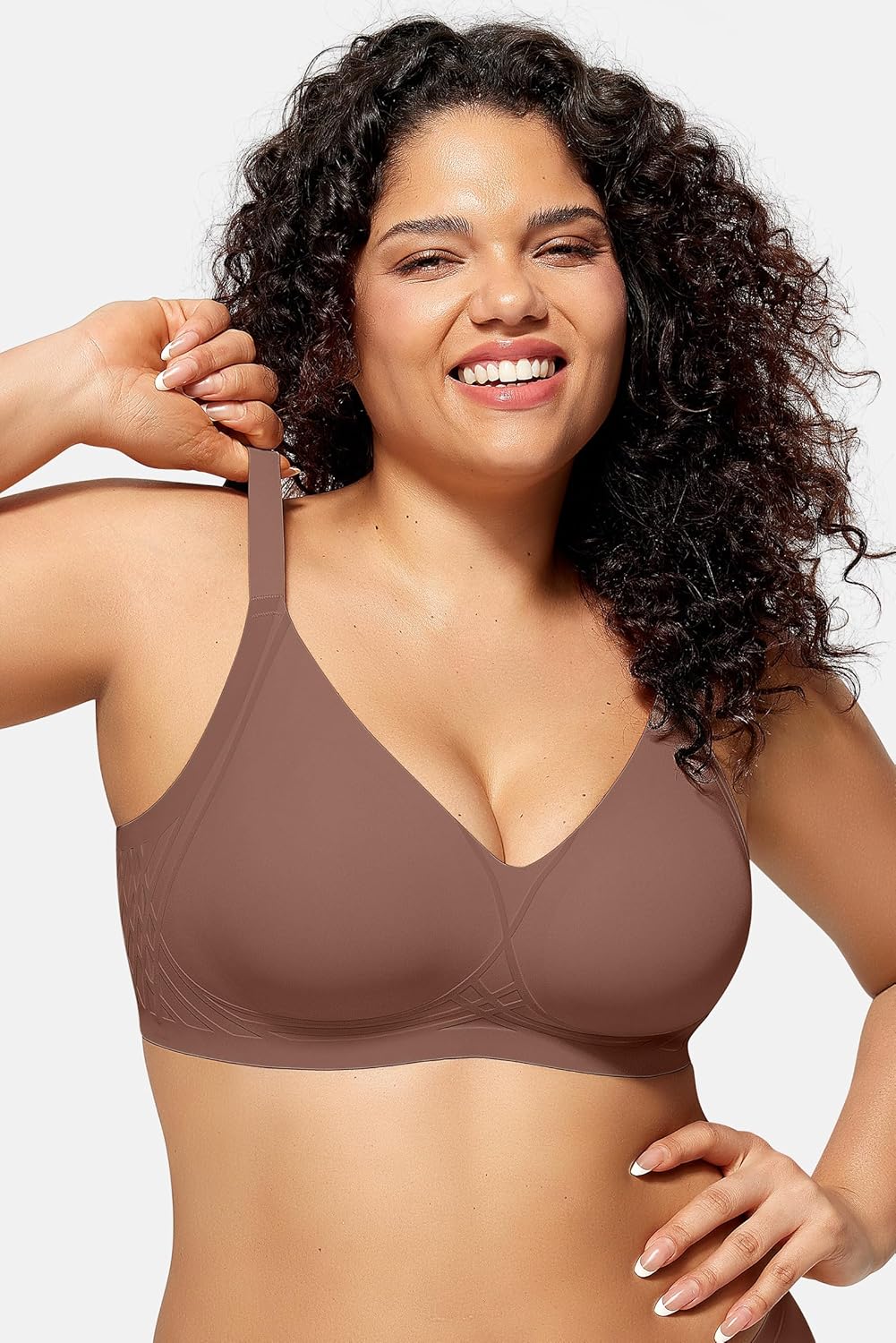 OEAK Women Seamless Bra No Underwire Push Up Anti Sagging Bralettes Everyday Supportive Racerback Bras (32A to 40D/42B) - Image 7