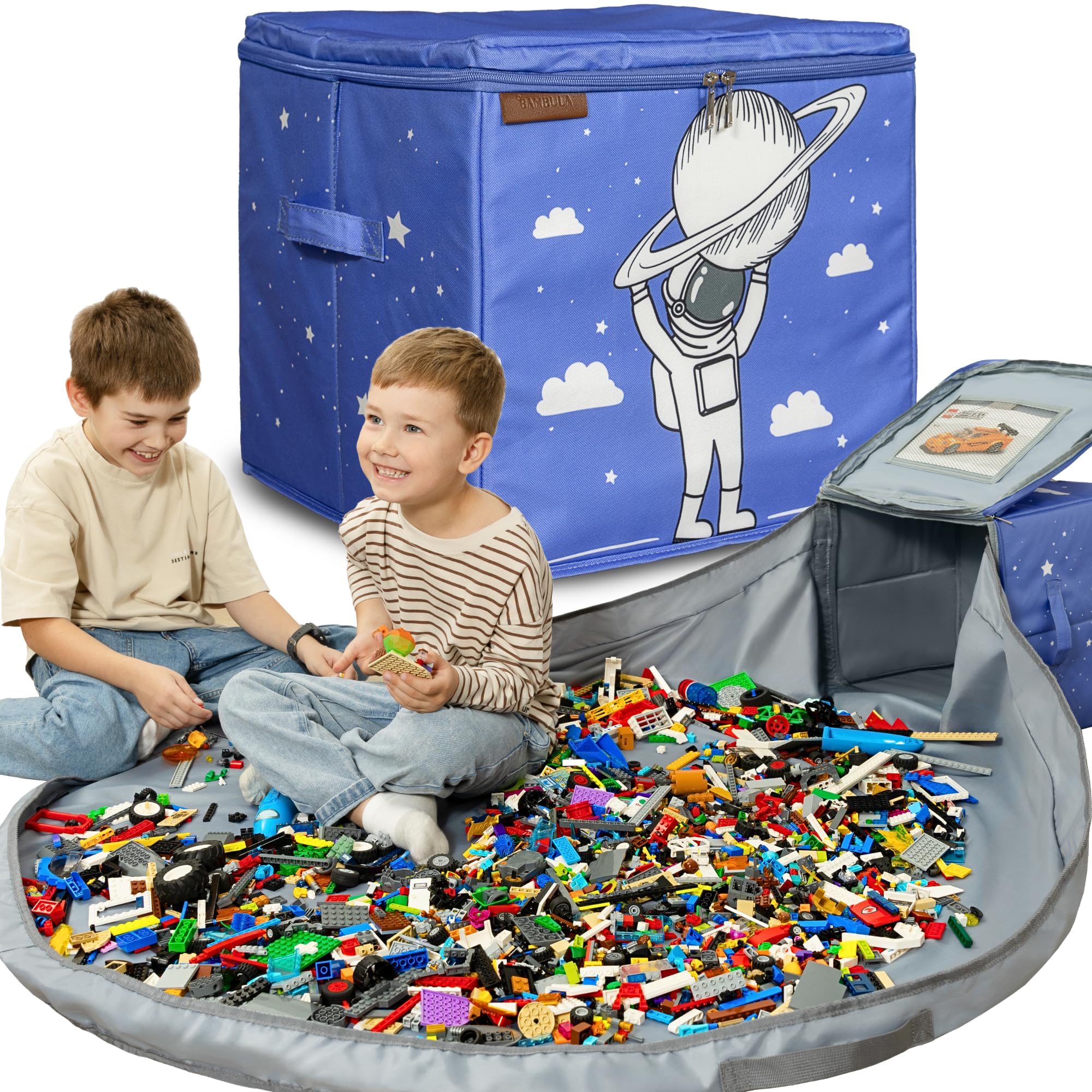 Toy Storage Creative QT SlideAway Organizer Play Mat For Kids