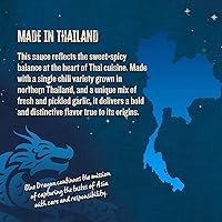 Vista 6 de Blue Dragon Salsa de chile dulce tailandés, 10.5 onzas (paquete de 1), sin sabores ni colores artificiales, hecha con chiles rojos y ajo, vegano