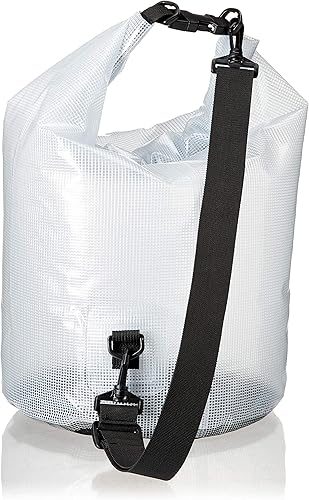 Miniatura 2 de KUFA - Bolsa seca enrollable (tamaño ø11.5 x 19 pulgadas, color transparente) y funda impermeable para teléfono celular (tamaño 7.5 x 4-34 pulgadas)