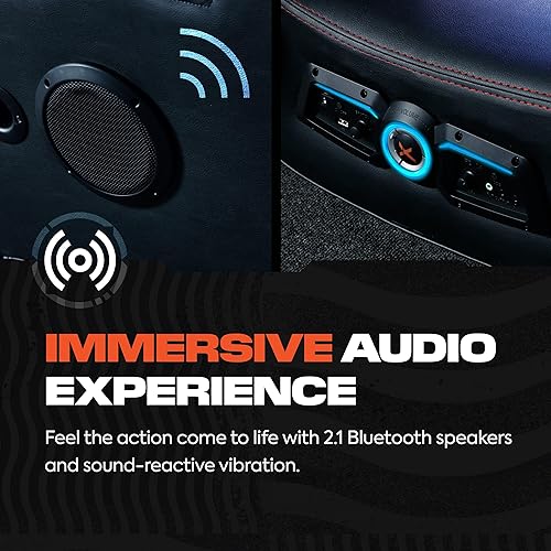 Miniatura 5 de Silla con sonido brazos color negro y rojo 5172801 Ace Bayou Vibe de X-Rocker