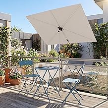 Grand patio Balcony Umbrella, 6x4 FT Rectangular Outdoor Umbrella