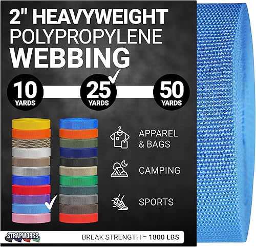 Vista 22 de Strapworks Correas de polipropileno pesado: correas de polietileno resistentes para reparación de equipos de bricolaje al aire libre Negro