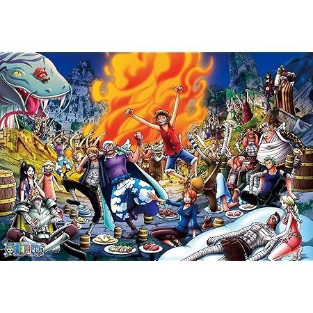 Amazon 1000ピース ジグソーパズル One Piece 宴だ 50x75cm ジグソーパズル おもちゃ