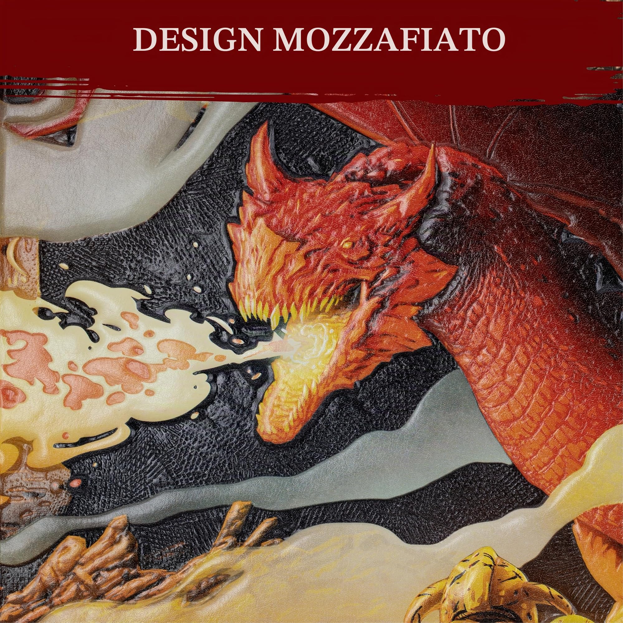 DND Schermo del Dungeon Master 5e - D&D DM Screen 3D in Ecopelle con Inserti Personalizzabili, Dungeons and Dragons GM/Game Master Accessori Regalo Uomo o Donna. Nascondi i Tiri di Dado, Mappe e Libr