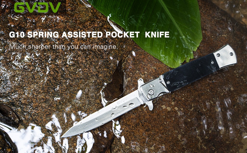 GVDV Pocket Knife Folding Knives, Gifts for Men, Silver on Amazon Live