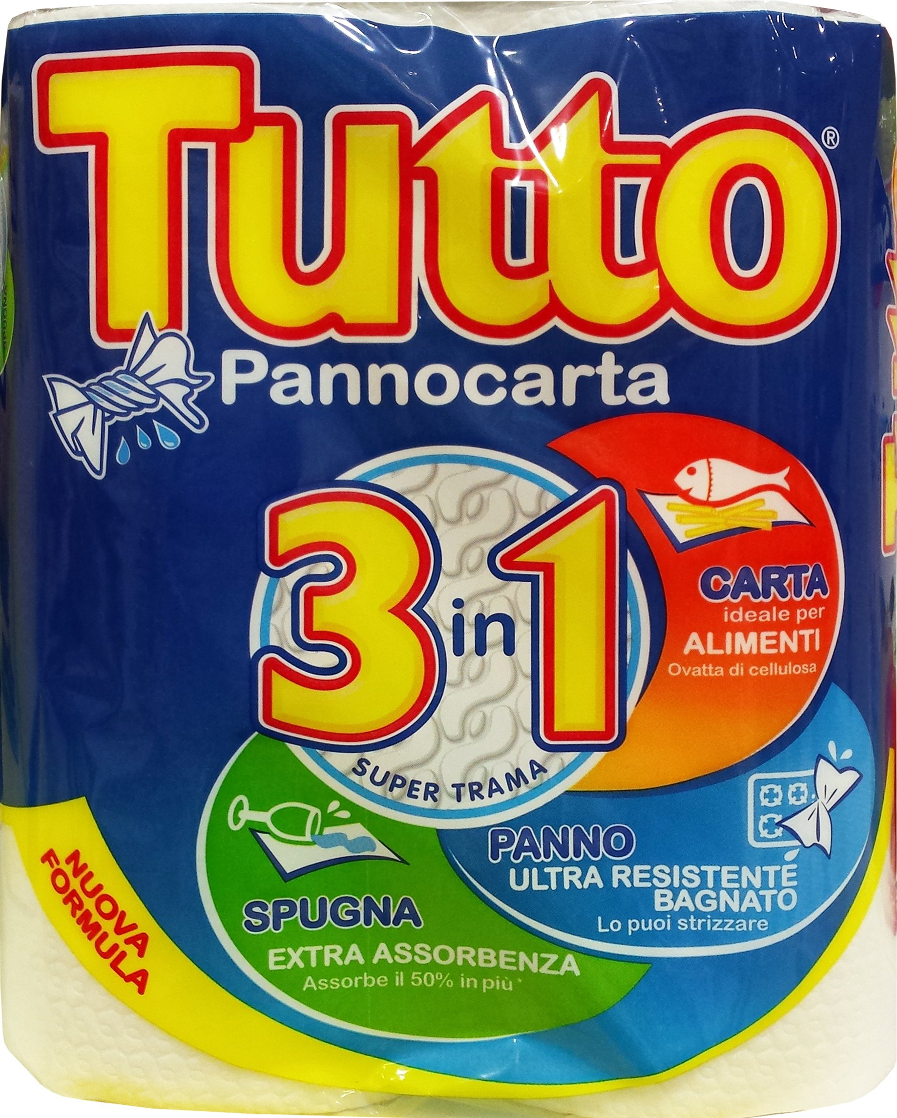 Tutto 12 x Küchenpapier Pannocarta 24er Pack, 24 Stück, 1-lagig