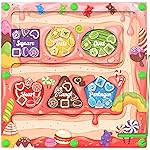 Magnetic Color & Shape Maze - Montessori Toys for 3 Years Old Girl Boy, Color and Shape Sorting Toy, Magnetic Activity Puzzle Board for Kids, Fine Motor Skill Game