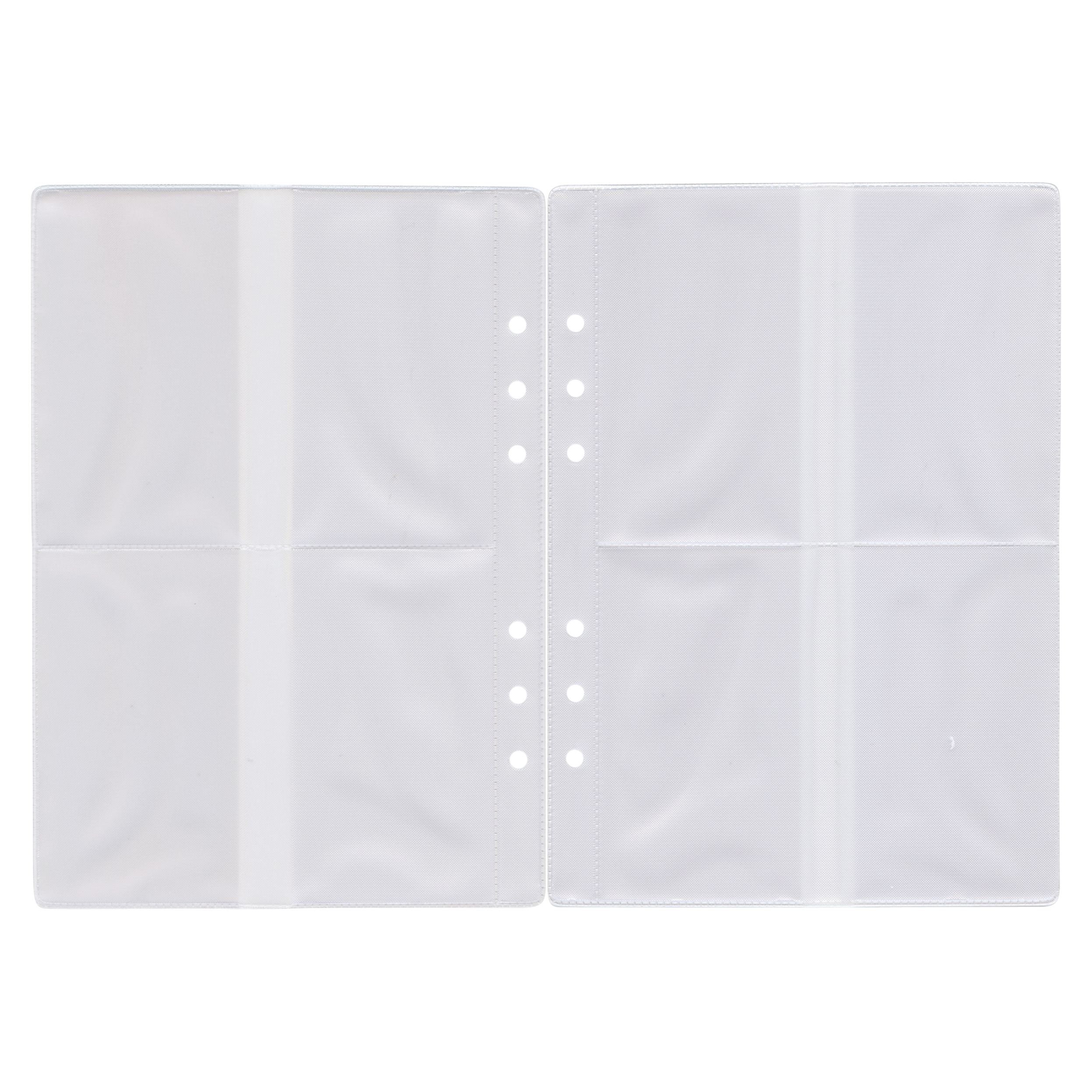 Recharge Pochette Cartes De Visite Pour Agenda Timer 21 Quo Vadis - 4 Pochettes Transparentes