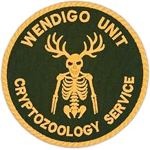 EMBROVERSE Wendigo Unit Patch, Embroidered Iron-On Cryptid Task Force