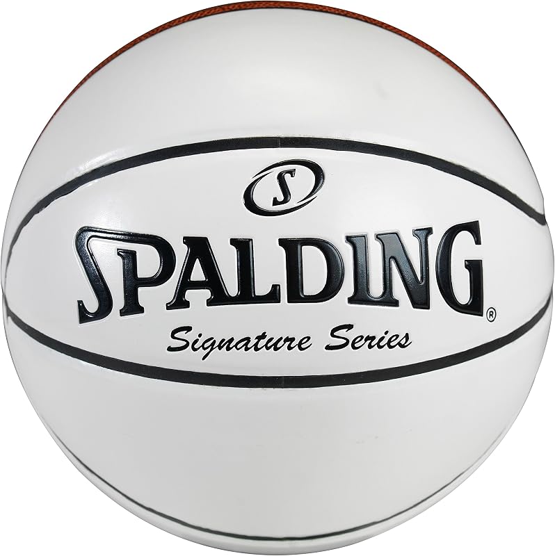Balón de baloncesto Spalding Signature Series Autograph, piel sintética, 23,2 pulgadas de largo x 23 pulgadas de ancho x 24,8 pulgadas de alto