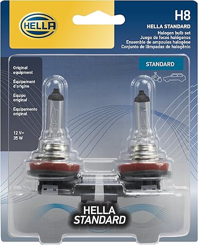 Miniatura 8 de HELLA H71071072 Optilux XY Series H8 Bombillas halógenas amarillas de xenón, 12 V, 35 W, paquete de 2