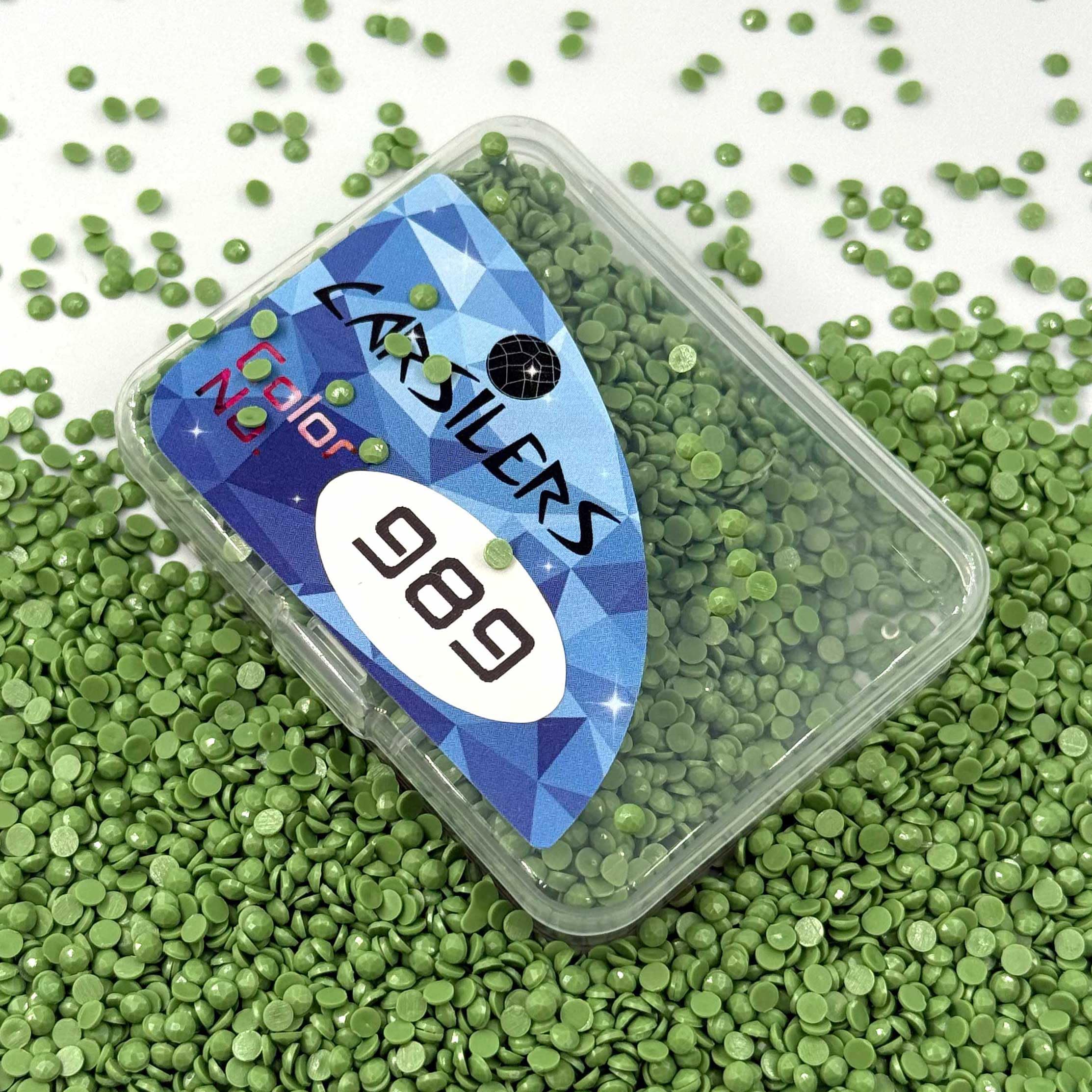 Diamond Painting Beads 989,Diamonds Painting Accessories Replacement for Missing Drills,Diamond Beads Replacement Drills Gems Stones,Round,About 3500pcs — image 1