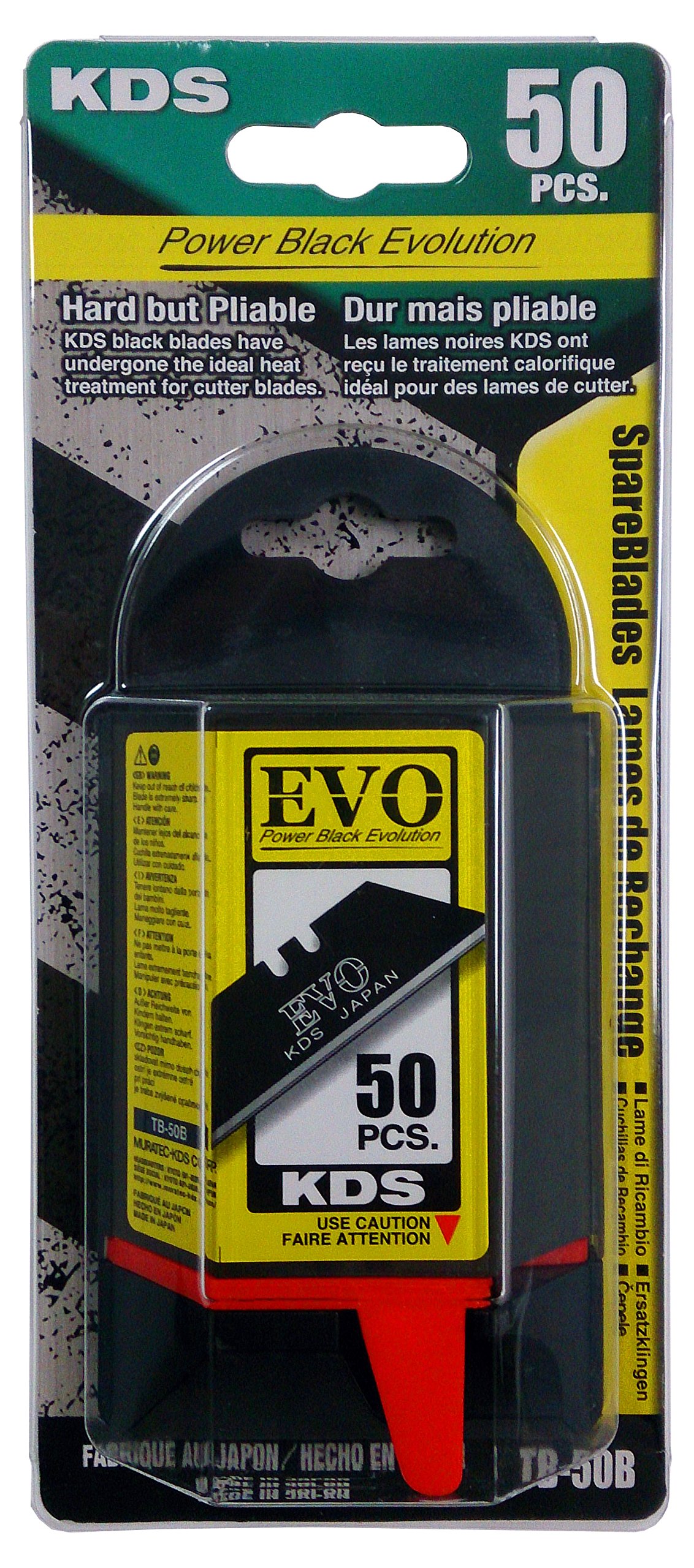 KDSTRAPEZOIDAL SPARE BLADE WITH DISPENSER - TB-50B - 50pcs.