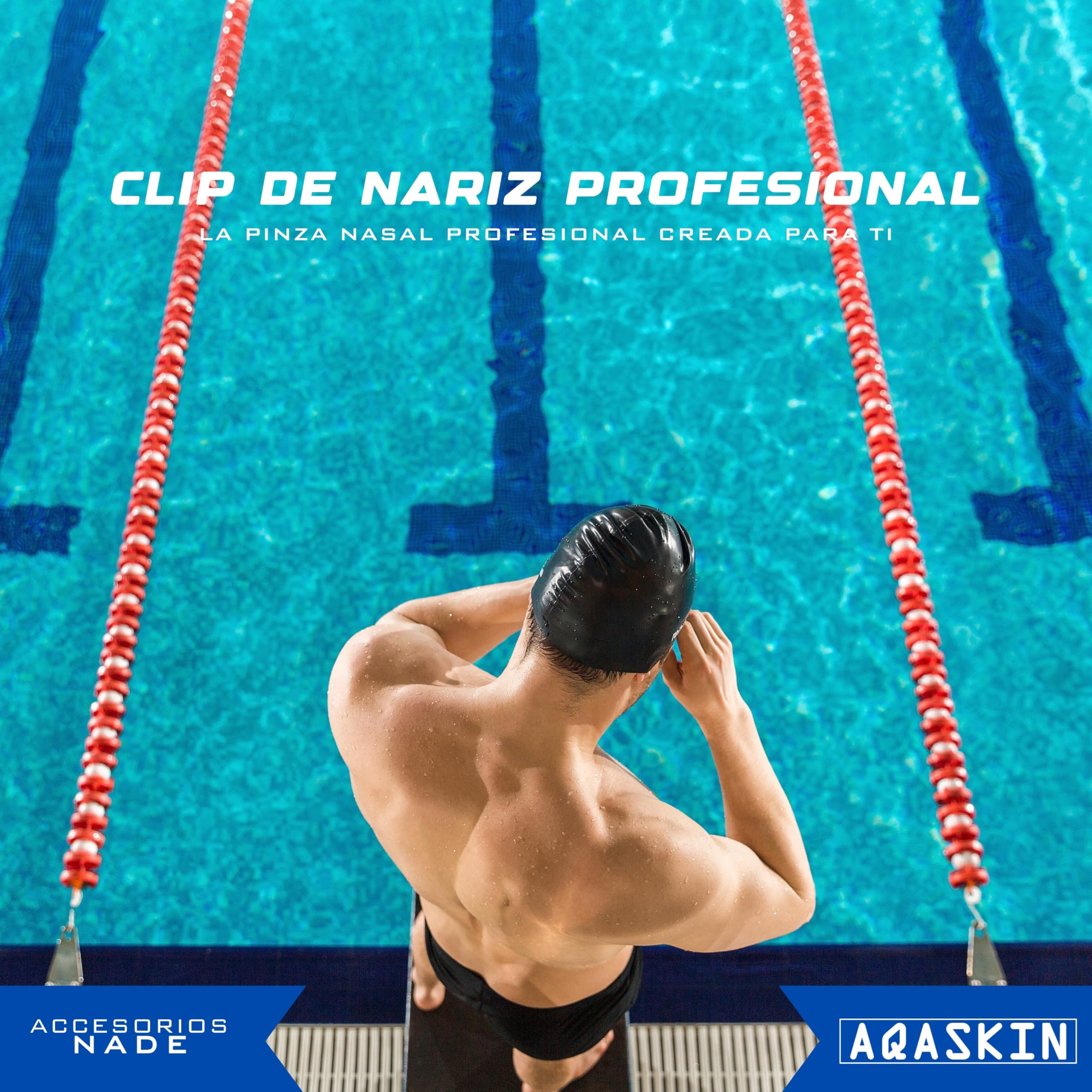 Pinza para la nariz profesional – Tapón para la nariz o la piscina – Pinzas para la nariz para niños y adultos