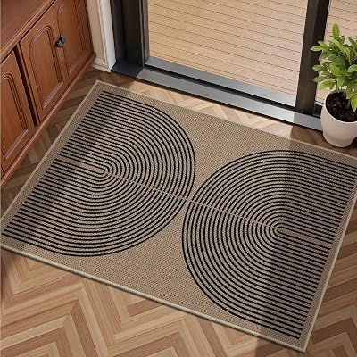 EDIMENS Front Door Mat Indoor Outdoor for Entrance, Easy Jute 2x3 Rug