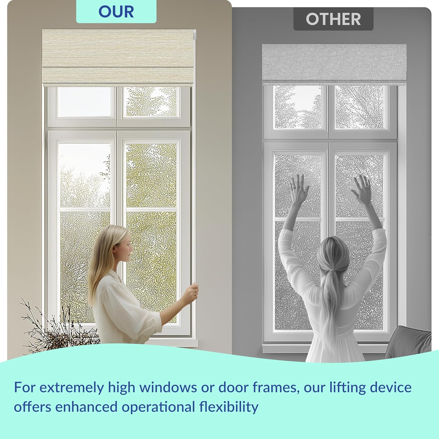 Light Filtering Roman Shades: Room Darkening Blinds for Windows, Suitable for Bedroom, Living Room and Office, Thermal Insulated Window Shades, Beige 39" W × 88" H