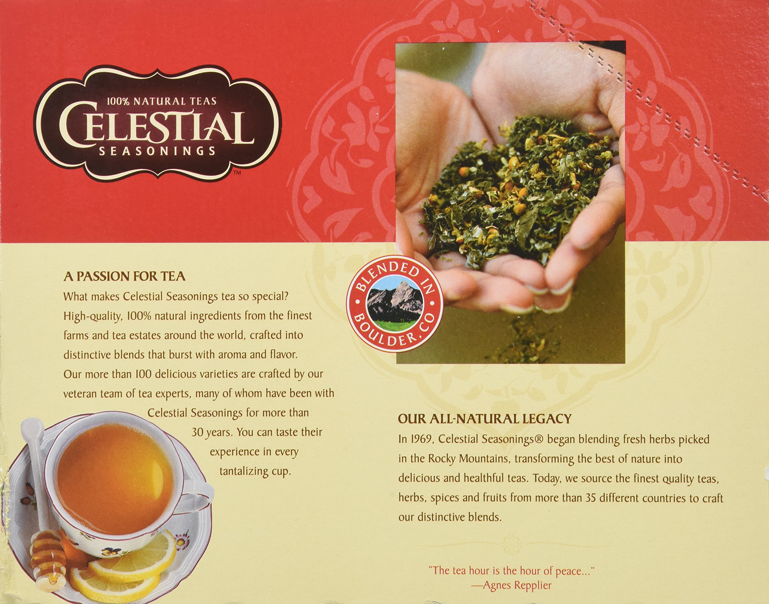 Amazon.com : Celestial Seasonings Lemon Zinger Herbal Tea, K-Cup