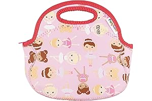 Kids Pink Ballerina Lunch Box - Insulated & Machine Washable