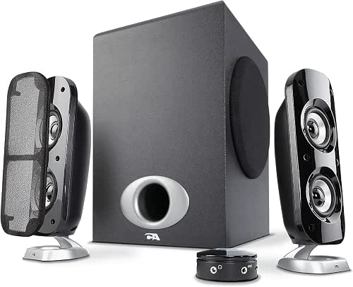 Cyber Acoustics CA-3810 2.1 Multimedia Speaker System with Subwoofer, 80