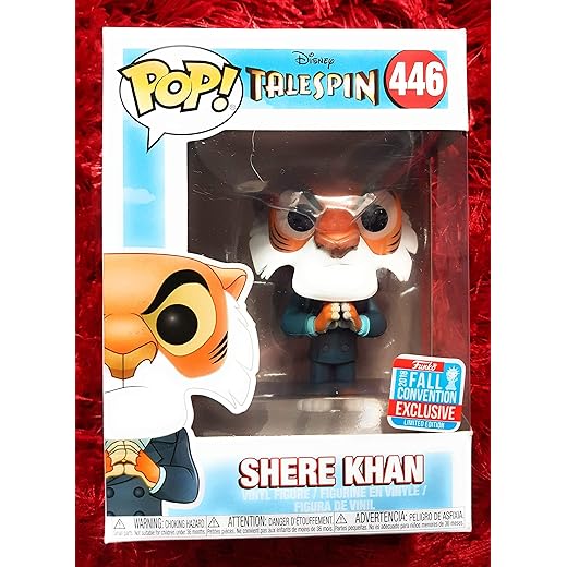 Funko Pop! Disney Tale Spin Shere Khan Plotting With Hands Together Fall Convention Exclusive Figure