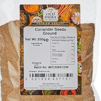 Old India Coriander Seeds Ground 250g