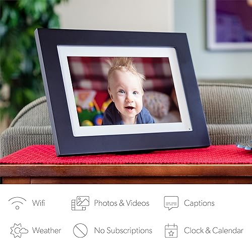 Miniatura 3 de Simply Smart Home Photoshare - Marco de fotos digital WiFi de 8 pulgadas, envía fotos desde el teléfono a los marcos, 8 GB, capacidad para más de
