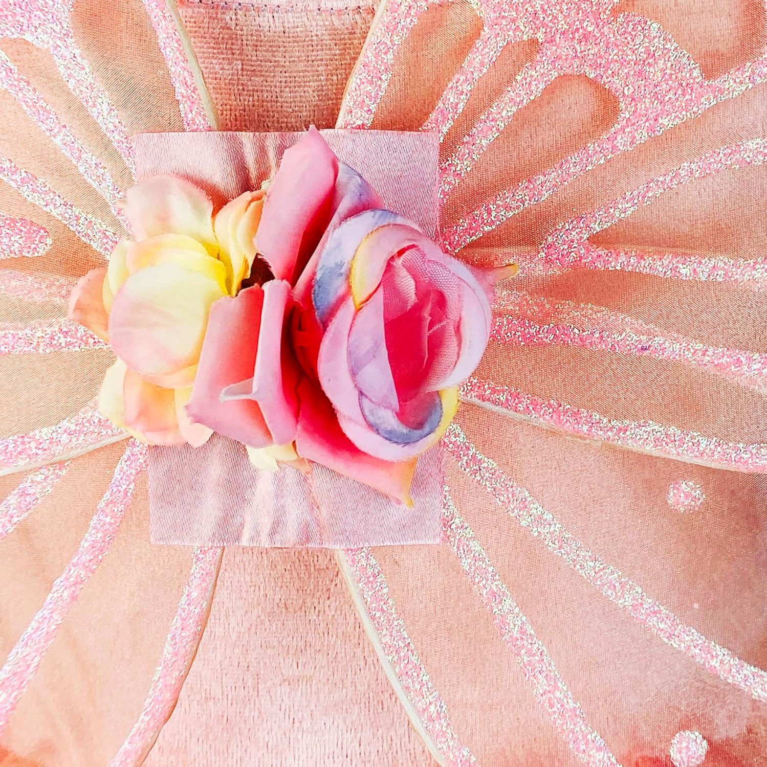 Pink Fairy dresses up costume set for Girls with Wing and headband - Image 4