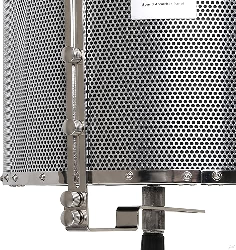 Miniatura 5 de LyxPro VRI-20 Sound Absorbing Acoustic Foam Isolation Portable Microphone Shield, Vocal Recording Panel, High Performance - Stand Mountable