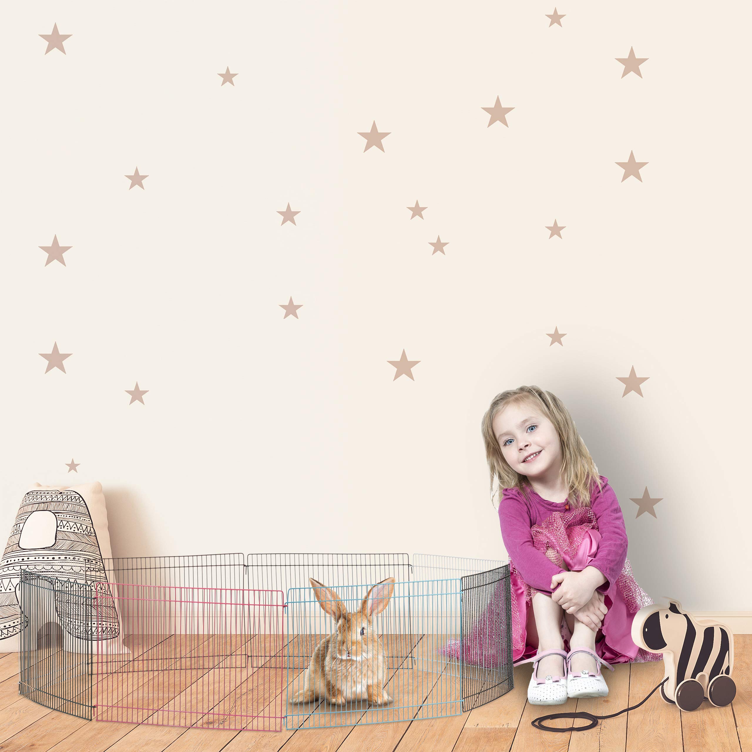 Relaxdays - Recinto a maglie strette per porcellini d'India e altri animali, 24 cm, multicolore