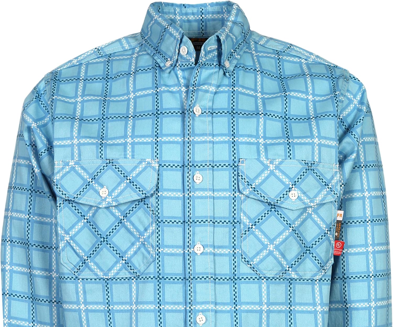 KONRECO FR Shirts for Men Fire Resistant Button Down Work Shirt 100% Cotton 6.5oz Lightweight Welding Shirts - Image 4