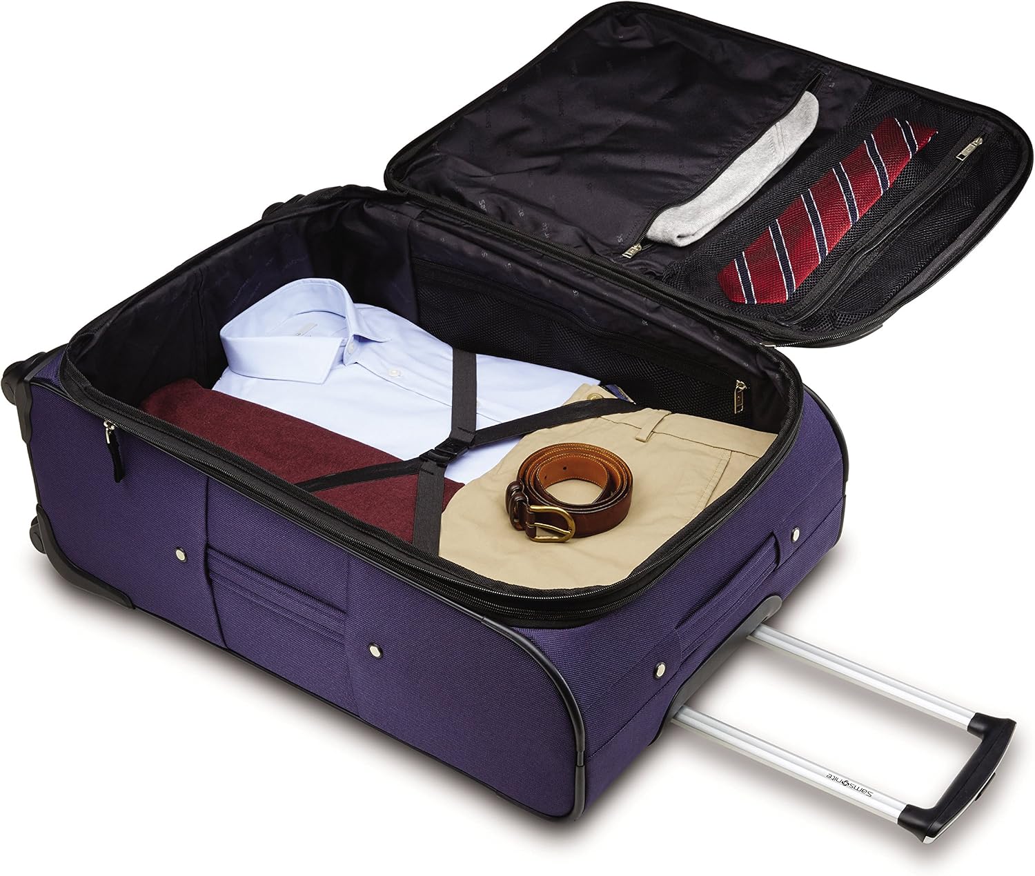Samsonite Upspin Softside Luggage, Blue, 2-Piece Set (21/29)