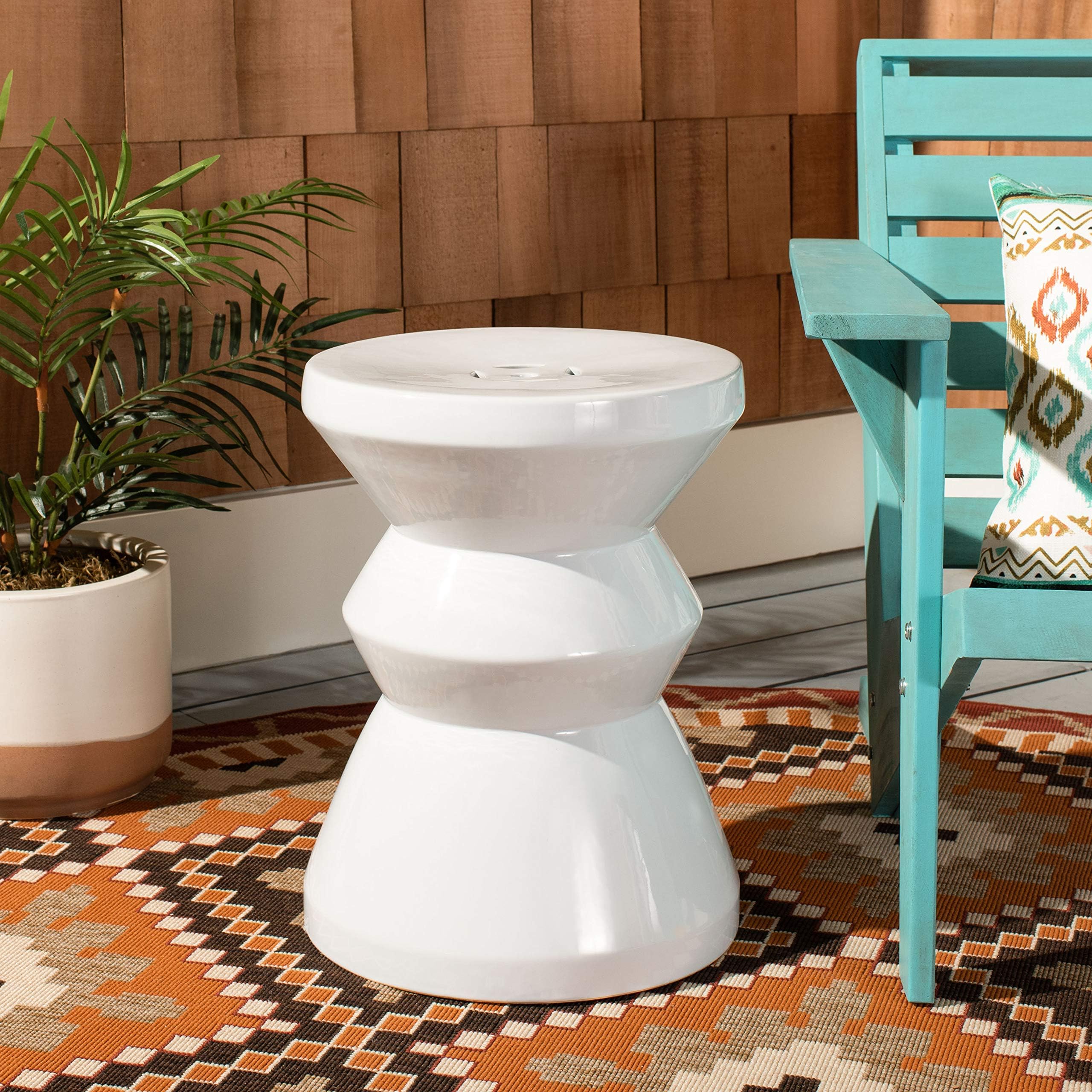 Amazon.com: Safavieh ACS4584A Hael Ceramic Decorative Garden Stool ...