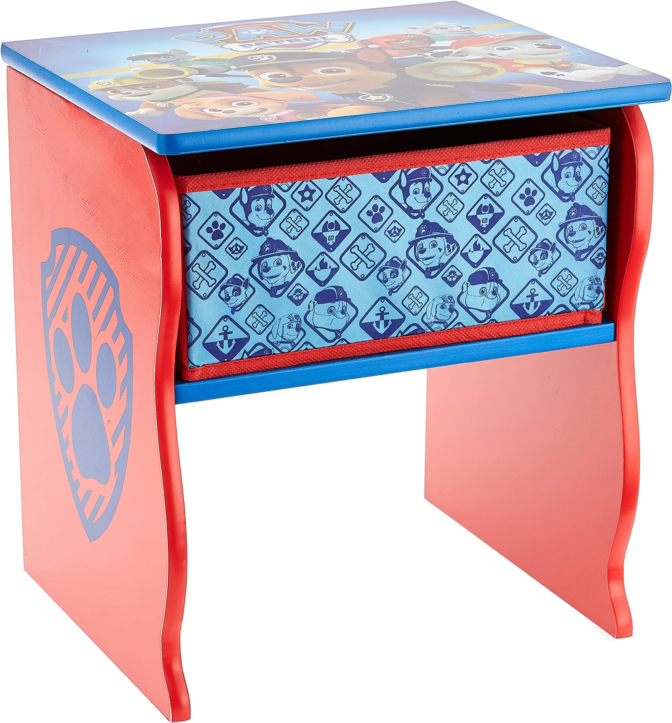 Delta Children Side Table with Storage, Nick Jr. PAW Patrol
