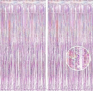 BRAVESHINE Pink Fringe Curtains