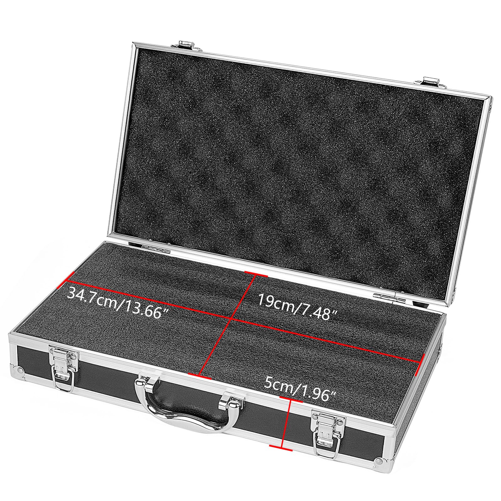 Équipement Audio en Mousseline, étui de Transport Professionnel pour Microphone, Mousse prédécoupée Personnalisable, Construction Robuste en Aluminium, Parfait pour Le Rangement du Microphone