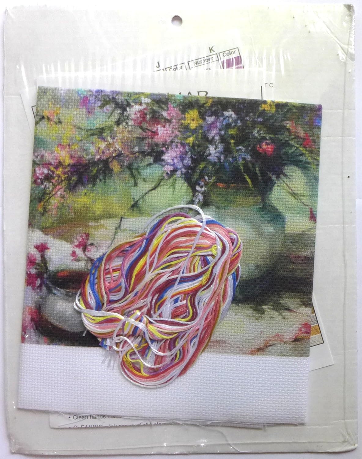 Candamar Designs クレールビー フィールドフラワー 絵 装飾 クロスステッチ