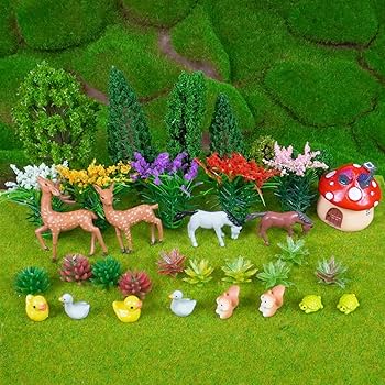 鹿たちがいる森　ジオラマ 鹿たちがいる森 ジオラマ