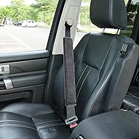 Vista 12 de Amooca Funda universal para cinturón de seguridad de piel sintética suave para automóvil, camión, SUV, avión, almohadilla para cinturón de seguridad