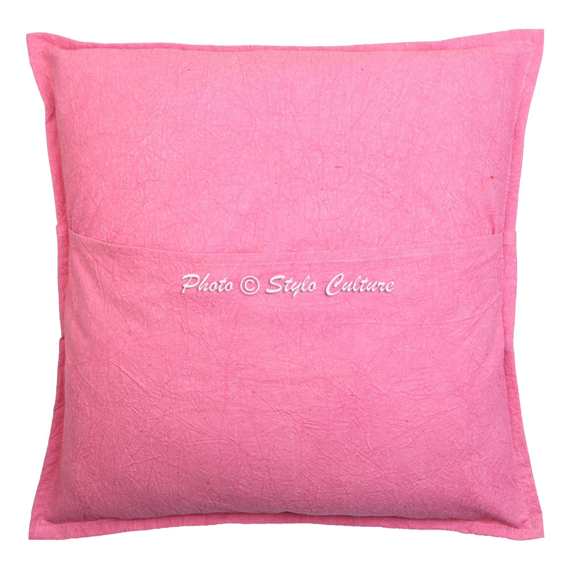 Stylo Culture Bohémien Fodere Per Cuscini 40x40 cm Decorazione Per La Casa Camera Da Letto Astratto Patchwork Ricamato Turchese Quadrato Elegante