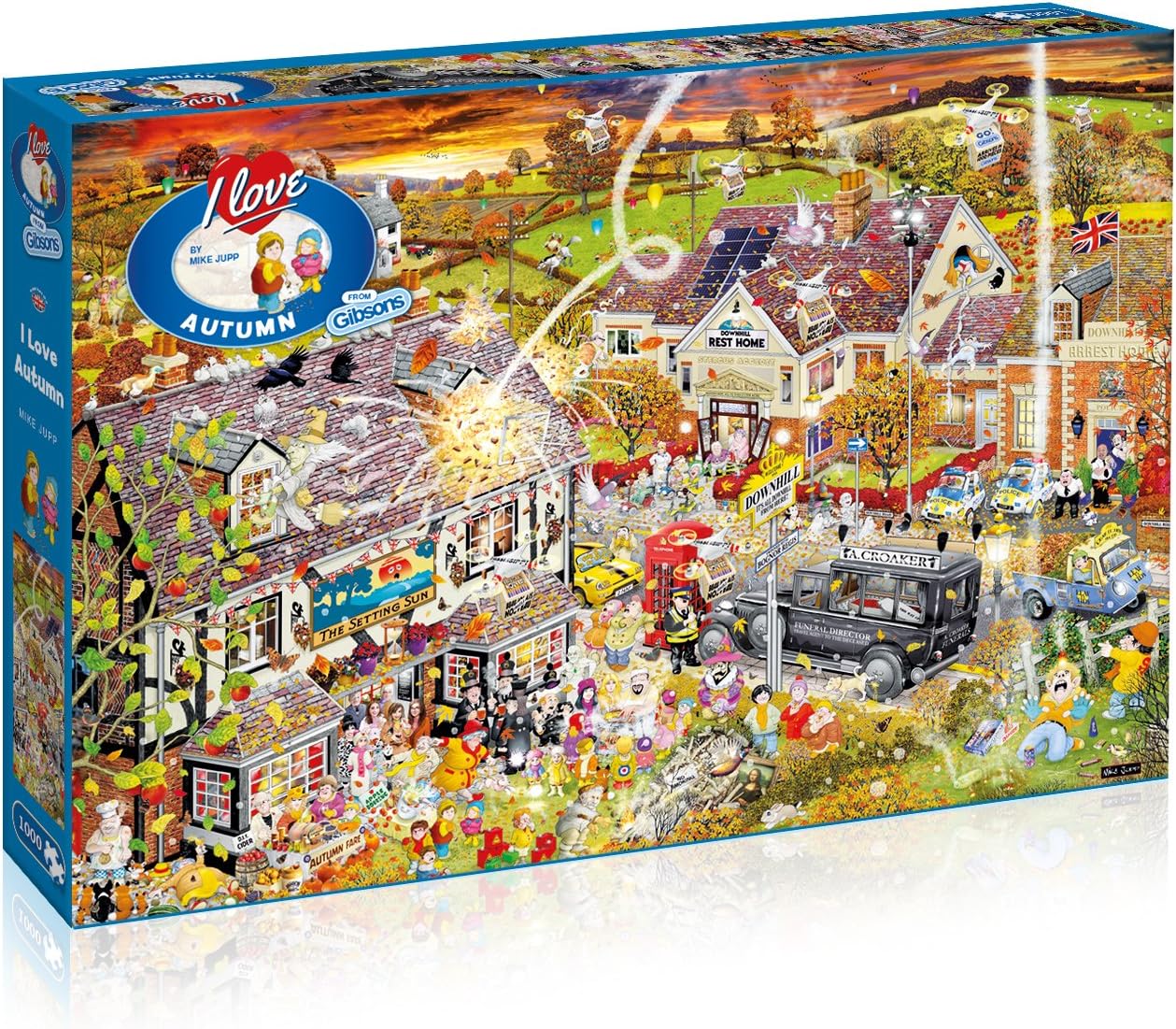 I Love Autumn 1000 Piece Jigsaw Puzzle Mike Jupp Sustainable Puzzle